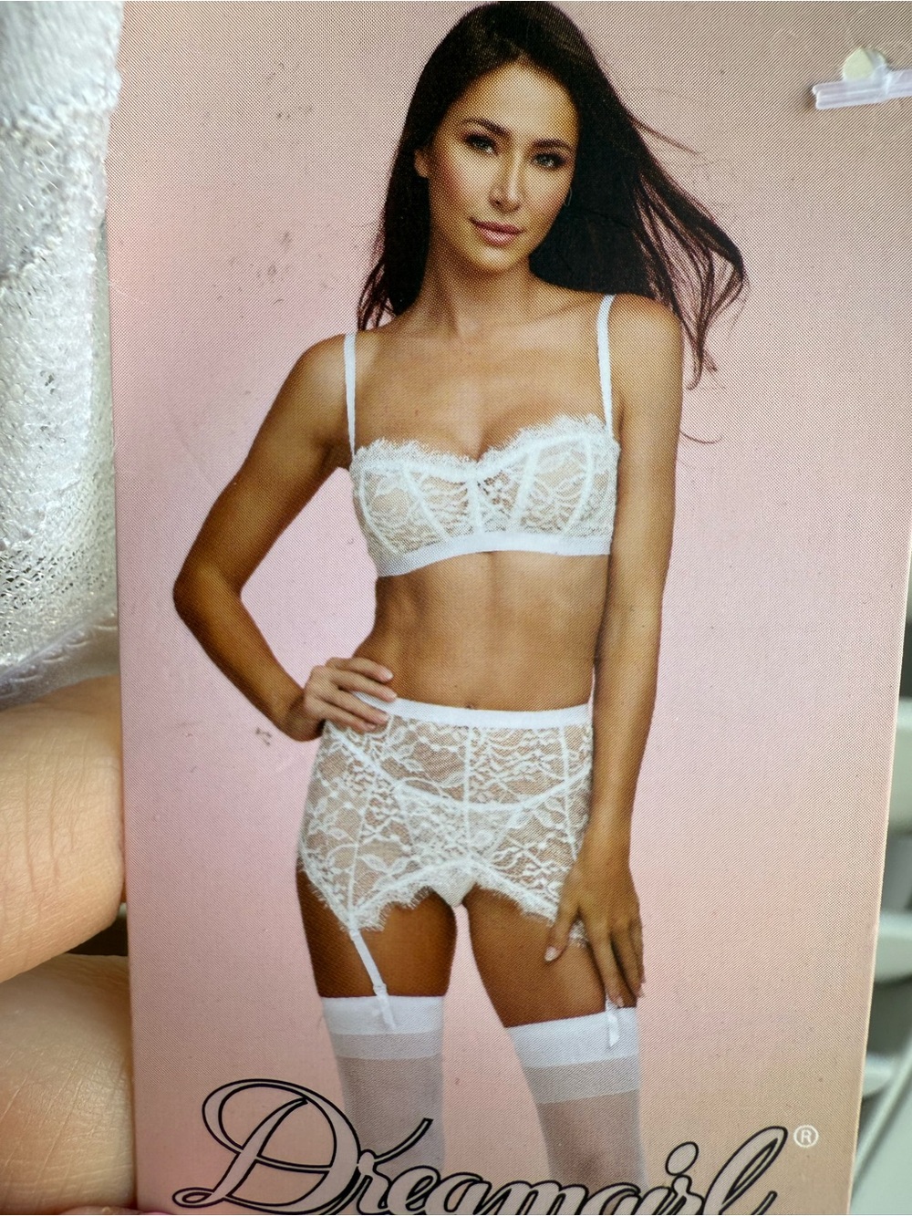 Dreamgirl White Lace Lingerie bra sz Small